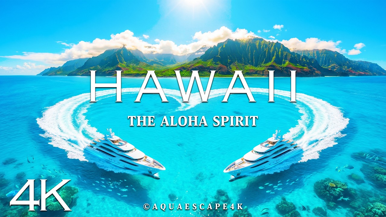 HAWAII 🇺🇸 - The Aloha Spirit & Deep House Mix | Tropical Escape | Aqua Escape 4K