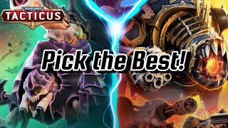 Make the right choice in Tacticus Incursion!