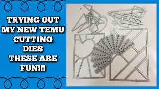 New TEMU cutting dies diy and review