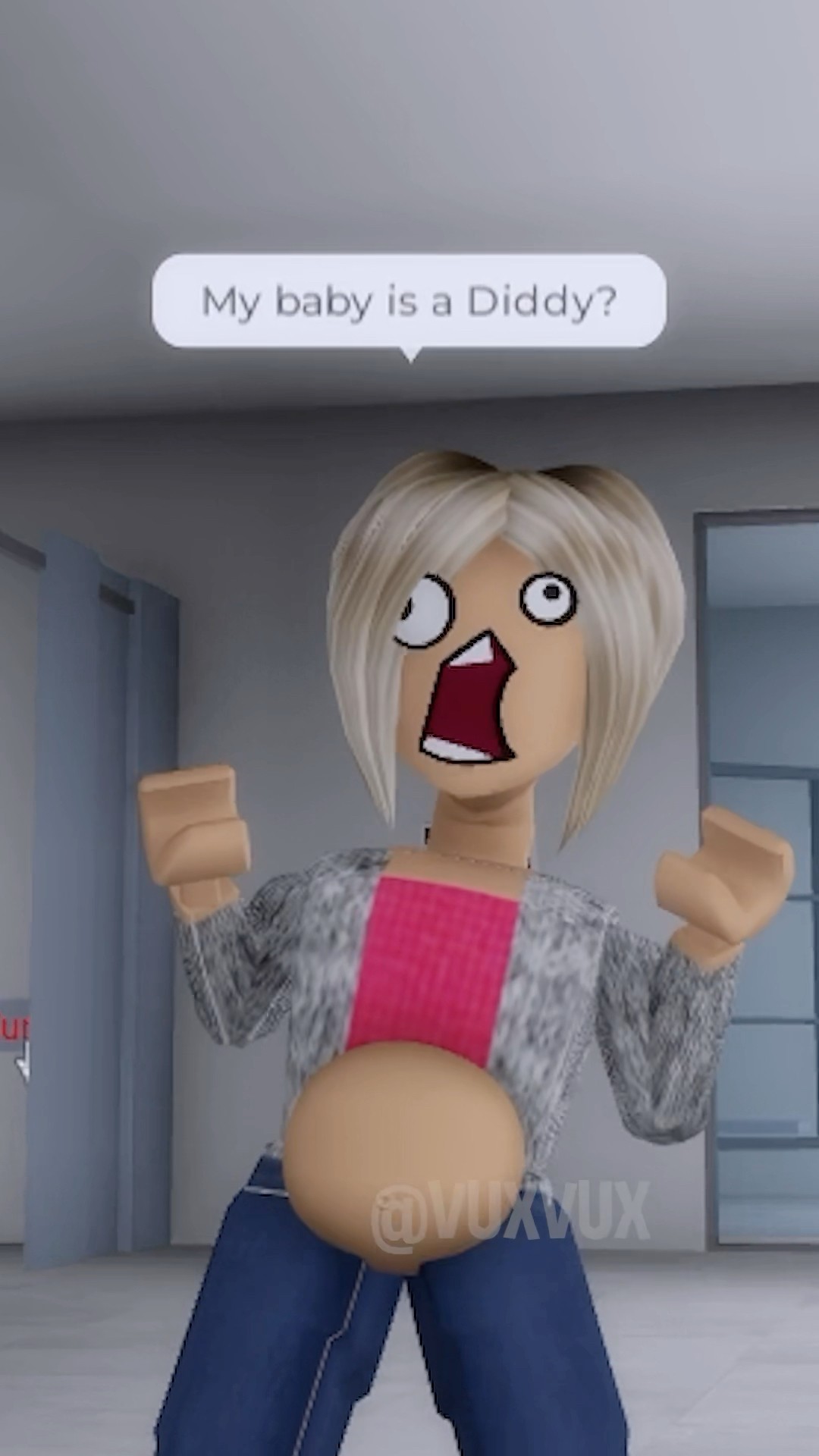 WHEN EVERYONE GETS PREGNANT IN ROBLOX ⛏️ #shorts