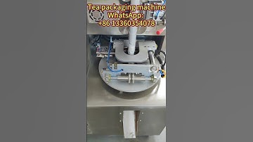 automatic inner and outer tea bag packing machine with string and tag #packingmachine  #factory