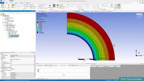 2D Cylindrical Thick Pressure Vessel Finite Element Analysis with ANSYS Workbench Mechanical