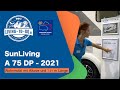 Roomtour SunLiving A 75 DP, Model 2021. Alkove mit 7,39 m Länge. Caravan Salon 2020 Düsseldorf