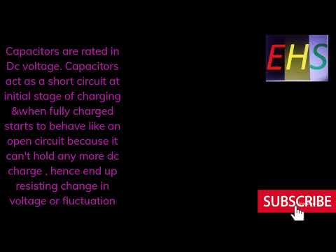 why capacitor rated in dc but block dc and allow Ac.