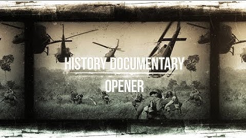 History Documentary Opener After Effects Templates