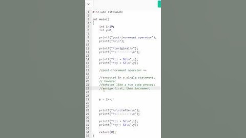 Lesson 14: C Programming - Post Increment Operator, how to use variable++