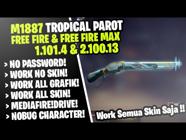 Config SG M1887 Tropical Parrot Terbaru‼️FF MAX Dan FF Biasa Setelah Update‼️ class=