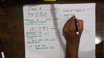 Subnetting Part-2 Hindi/Urdu Learn subnetting class A example