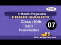 Class 10th Maths Unit 5 Arithmetic Progression (AP) Practice Questions