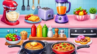 🍔 Kitchen Set Cooking Challenge | Satisfying DIY Food Maker Game 3D Android Gameplay #4 screenshot 4