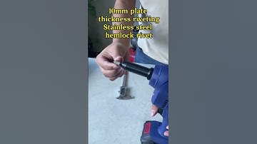 SZENT-E6000  cordless blind rivet Gun for 1/4" stainless steel hemlock rivet  riveting plate of 10mm