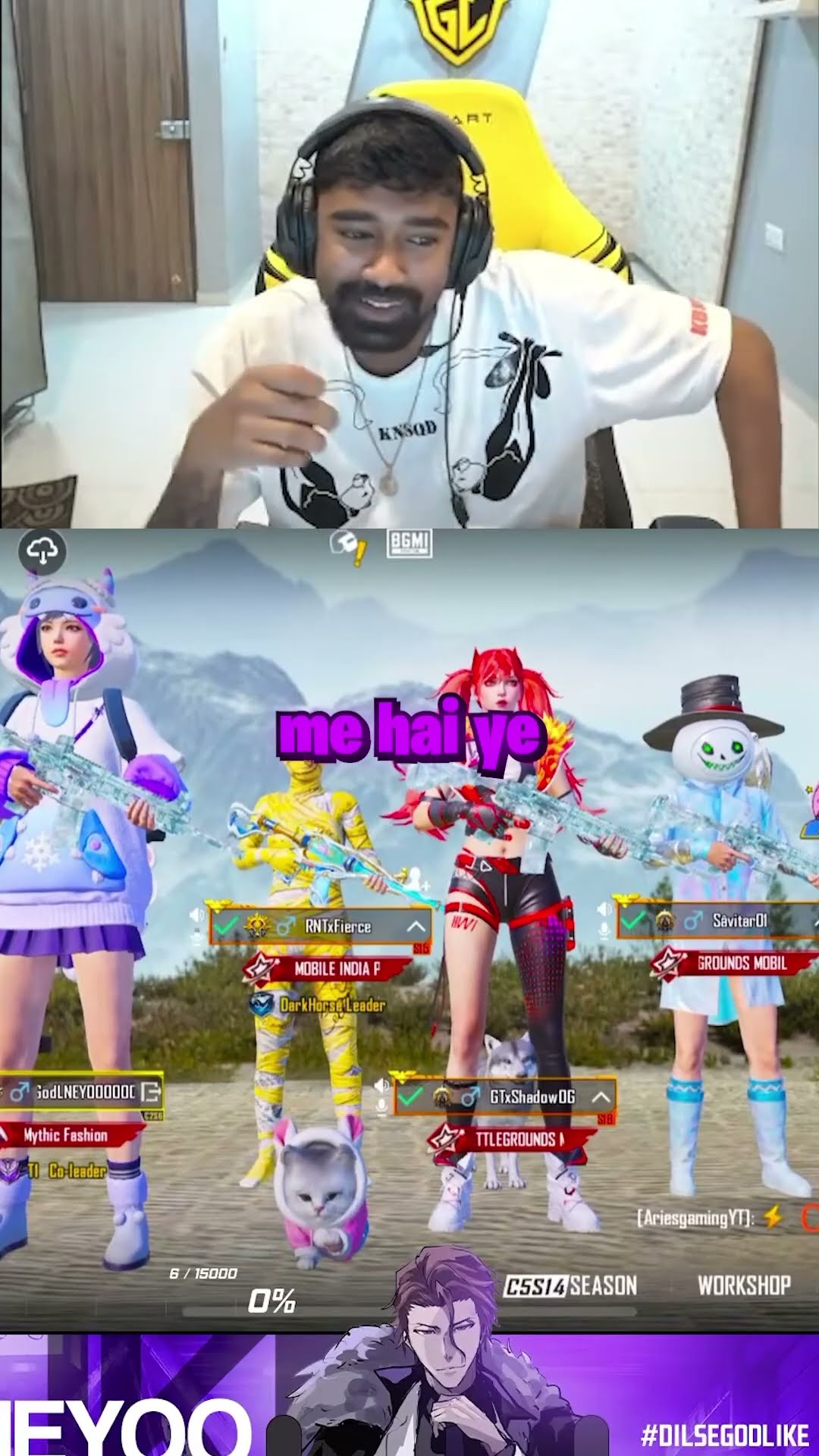Bullying Bgmi esports Player ?? #song #music #bgmi #godlike #battlegroundsmobileindia #shorts