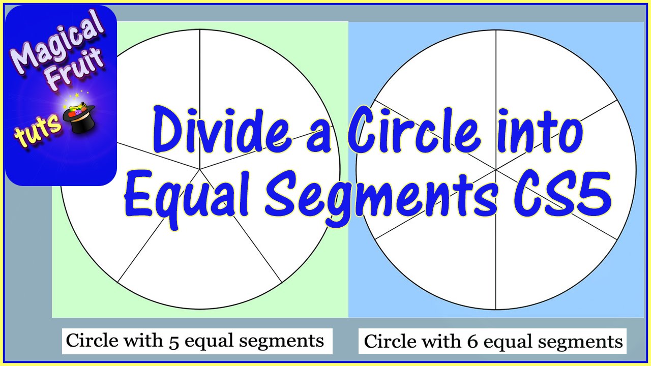 Divide a circle equal segments in - YouTube