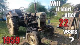 Old vintage tractor left in a shed for 22 years ❗ Will it start ? 1959 Zetor 25K Bocian