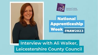 Ali Walker Testimonial - National Apprenticeship Week 2023