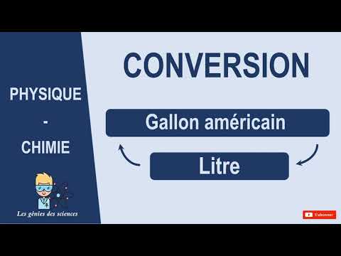 Vidéo: Comment Convertir Un Gallon En Litre