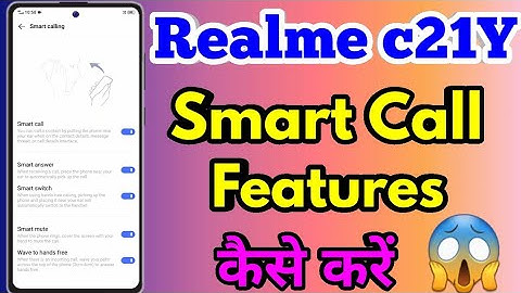 Realme C21y Smart Features | Realme C21y Automatic Answer Call
