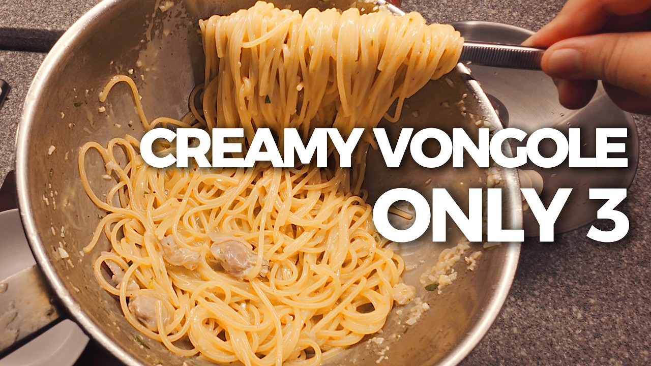 3 Ingredients for the Creamiest Vongole - YouTube