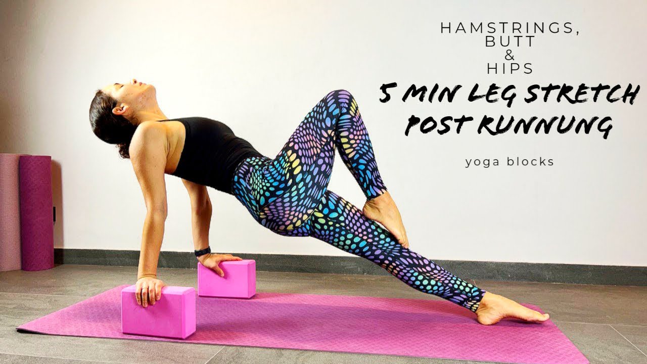 5 MIN LEG STRETCH | FLEXIBILITY ROUTINE FOR HAMSTRINGS, BUTT & HIPS ...