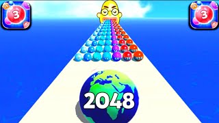 Top Levels TikTok Game iOS,Android Merge Ball 2048, Going Ball Satisfying Mobile Gameplay HGFTTJ