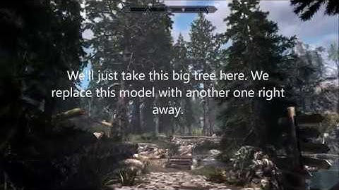 how to exchange trees in skyrim se
