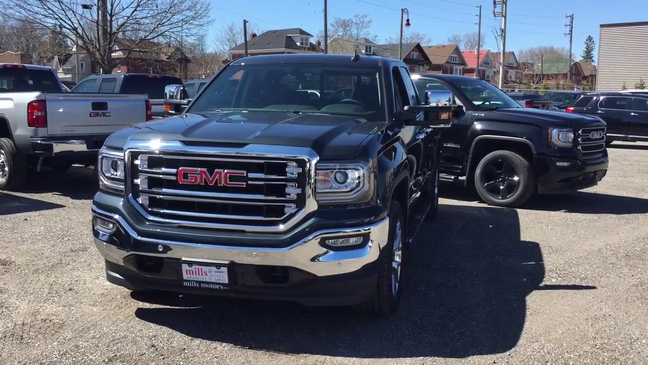 2017 GMC Sierra 1500 4WD SLT Heated Front Seats Double Cab Camper Mirrors Oshawa ON Stock