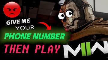 Phone number is #required to play #Modern Warfare 2 like #overwatch2 || by borntoplaygames