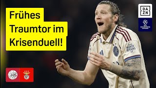 Ajax Amsterdam - Benfica Lissabon | UEFA Champions League | DAZN Highlights