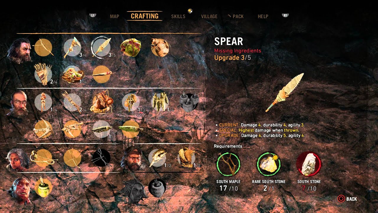 Far Cry Primal Club Upgrade Level 3 Information Details Gameplay