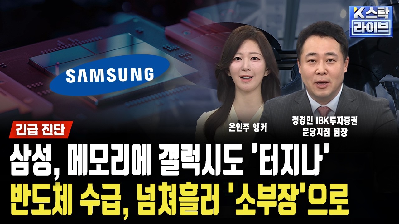 삼성전자, 메모리에 갤럭시도 '터지나'…반도체 수급, '소부장'으로…3차 상법, 이대로 안 끝난다 '현대제철' 주목