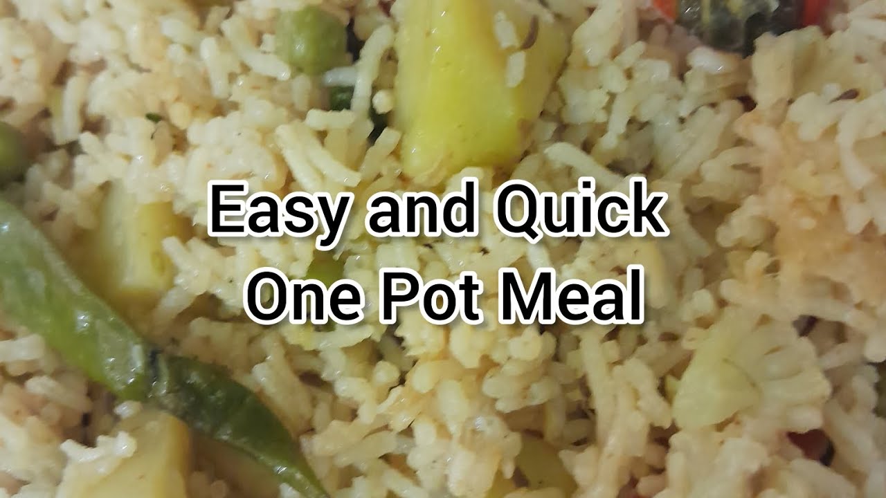 Easy ans Quick Vegetable One Pot meal YouTube