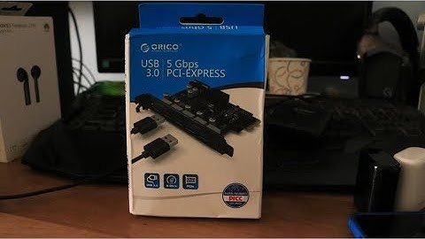Orico PCIE 5 Ports USB 3.0 Add on Card Unboxing