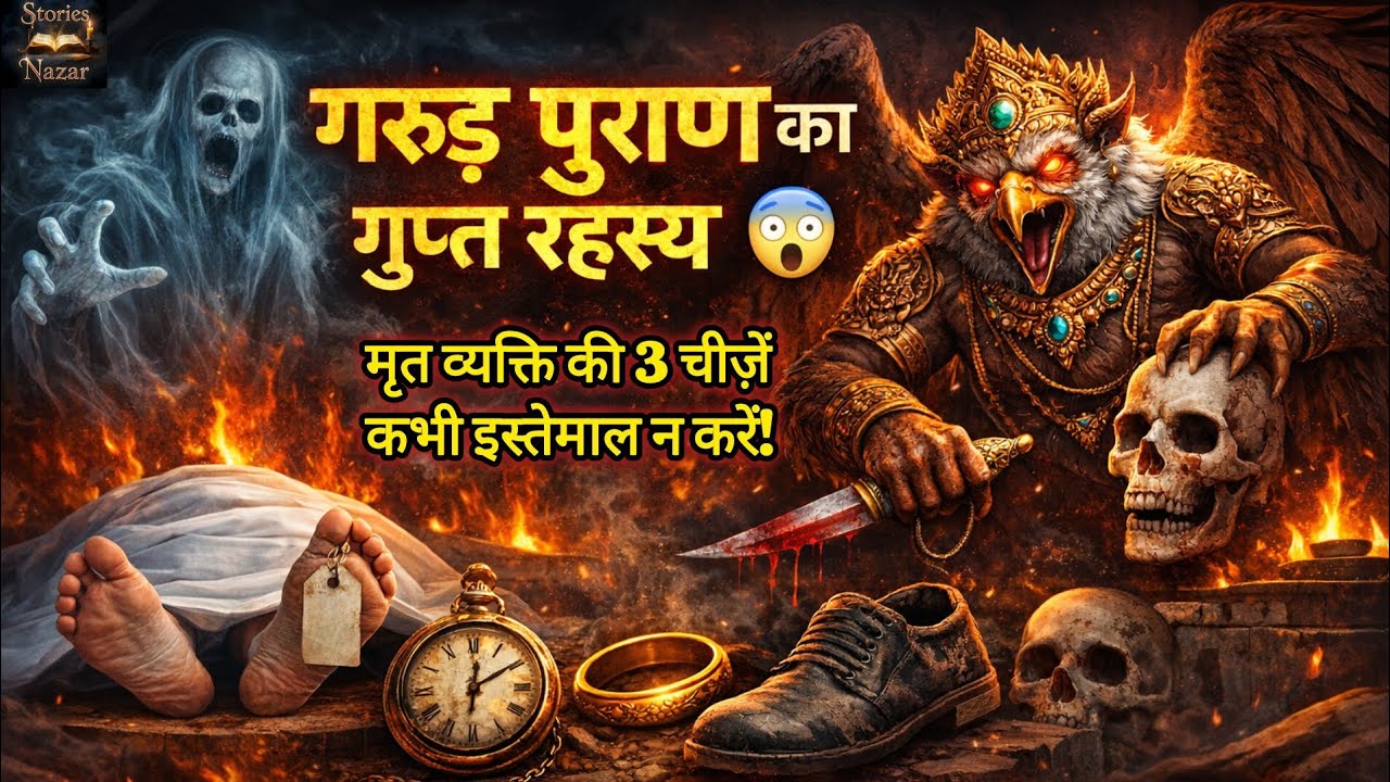 गरुड़ पुराण का गुप्त रहस्य 😨 | मृत व्यक्ति की 3 चीज़ें कभी इस्तेमाल न करें! | Stories Nazar 
