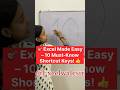 🎯Excel Made Easy – 10 Must-Know Shortcut Keys! 📈👍 #exceltraining #excelwalesir
