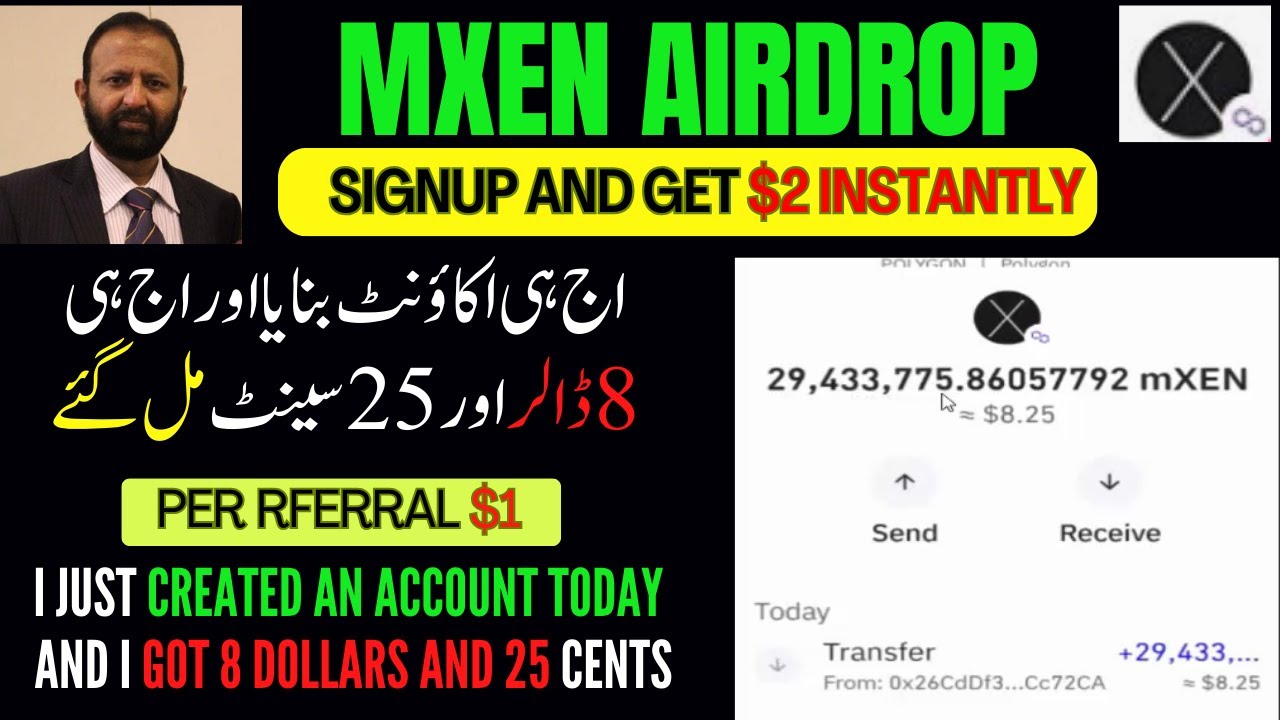 MXEN AIRDROP Payment Proof | Today Account Created | $8.25 Payment Proof | Same Day |