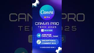 Canva Pro Team 2025 | 26 October 2025 | Canva Pro Team Invitation Link Updated Today ~ #canvapro