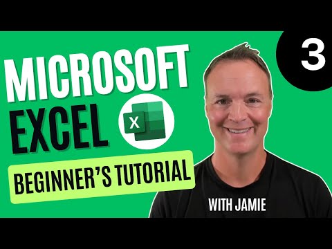 Microsoft Excel Tutorial -  Beginners Level 3