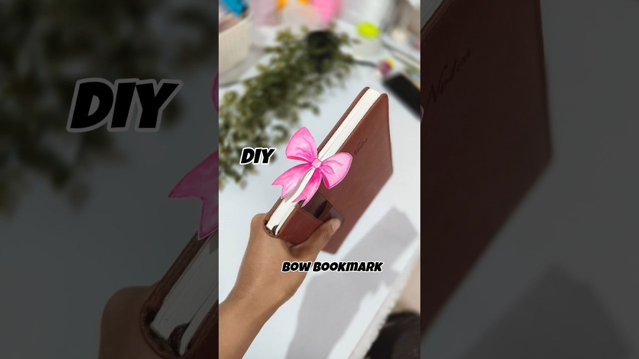 DIY Bow Bookmark 🎀 