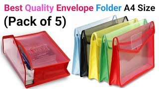 Best Quality Envelope Folder A4 Size (Pack of 5)