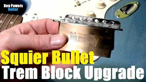$21 Musiclily 36mm Brass Tremolo Block - Squier Bullet Strat Upgrade