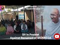 Sit In Protest Against Renaming of MGNREGA-DCC Thoubal Manipur