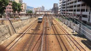 221系快速京都方面野洲行き灘駅付近通過   321系普通須磨行き停車