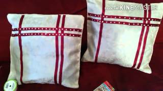 Information Under $5 DIY Dollar Tree Pillow Cover redecorated (No Sew) Update