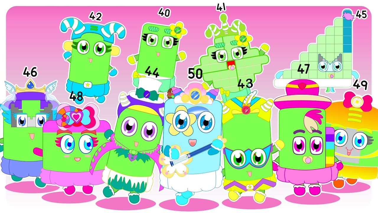 Sprunki OC Numberblocks 40 to 50 | Compilation Incredibox 