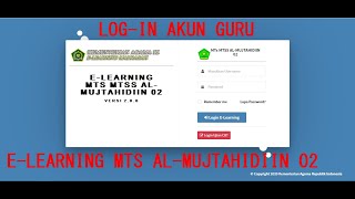 CARA LOG IN AKUN GURU E LEARNING MADRASAH KEMENAG KSKK 2020