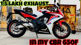 CBR650F | 1.5Lakh Exhaust😨 | Itne me R15 Aajati! | Riderzone 750