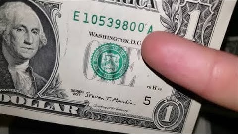 Misprint Error Serial Number $1 Bill Found Searching Pocket Change