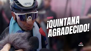 ¿Agradece a quién? Quintana Etapa 15 Giro d'Italia