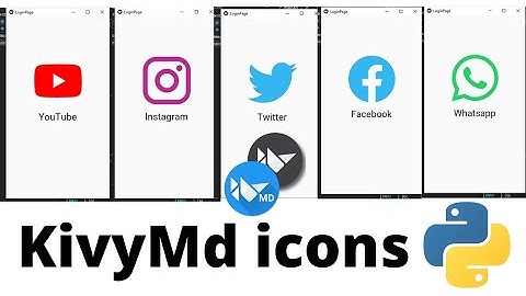 Icons with KivyMD - Python Kivy GUI Tutorial #4