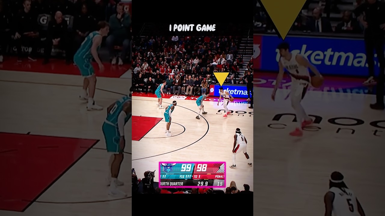 PART 1 - Intense Final 30.6 Ends With A Crazy Half-Court Buzzer Beater 🤯 Hornets vs Blazers #nba